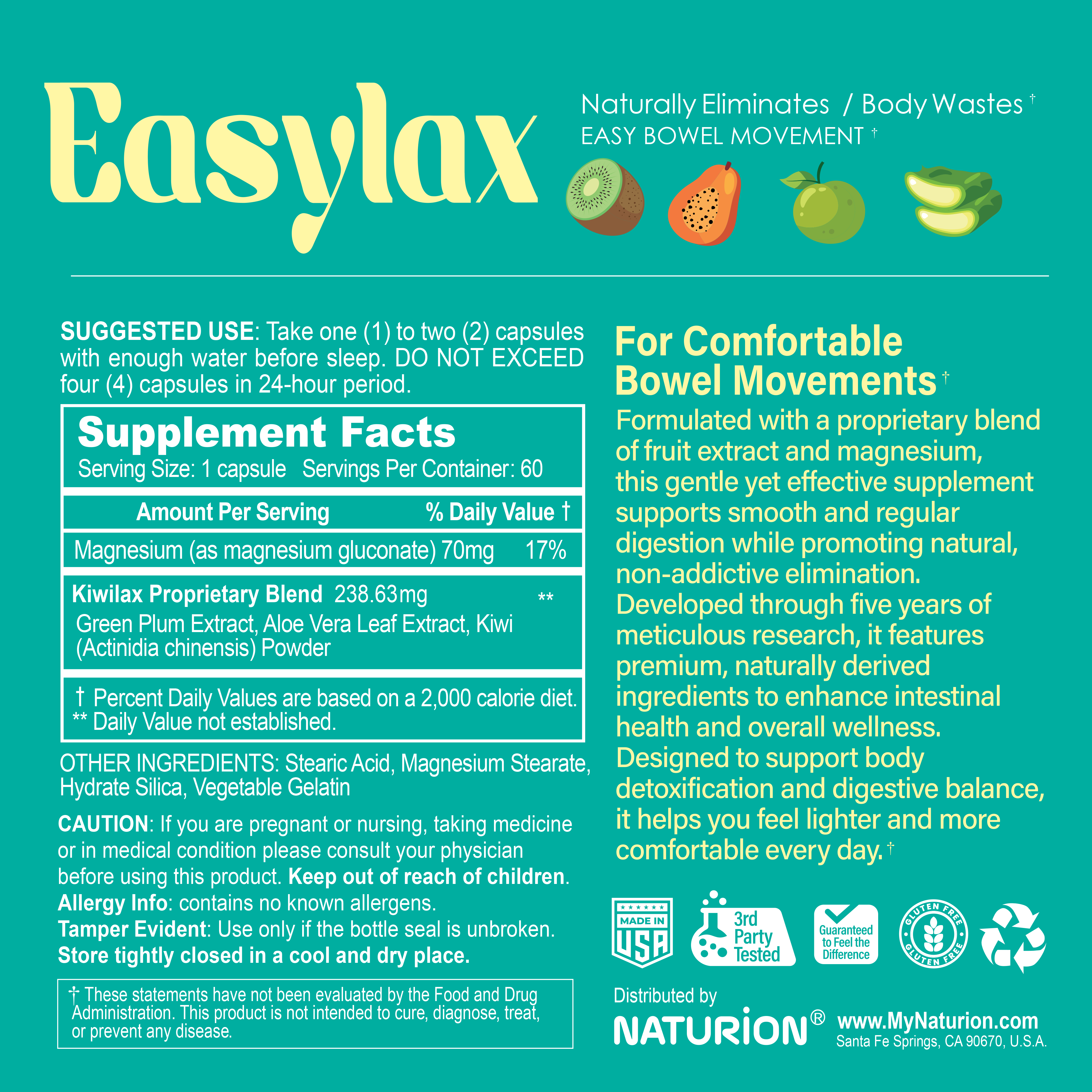 Easylax (60 Capsules)