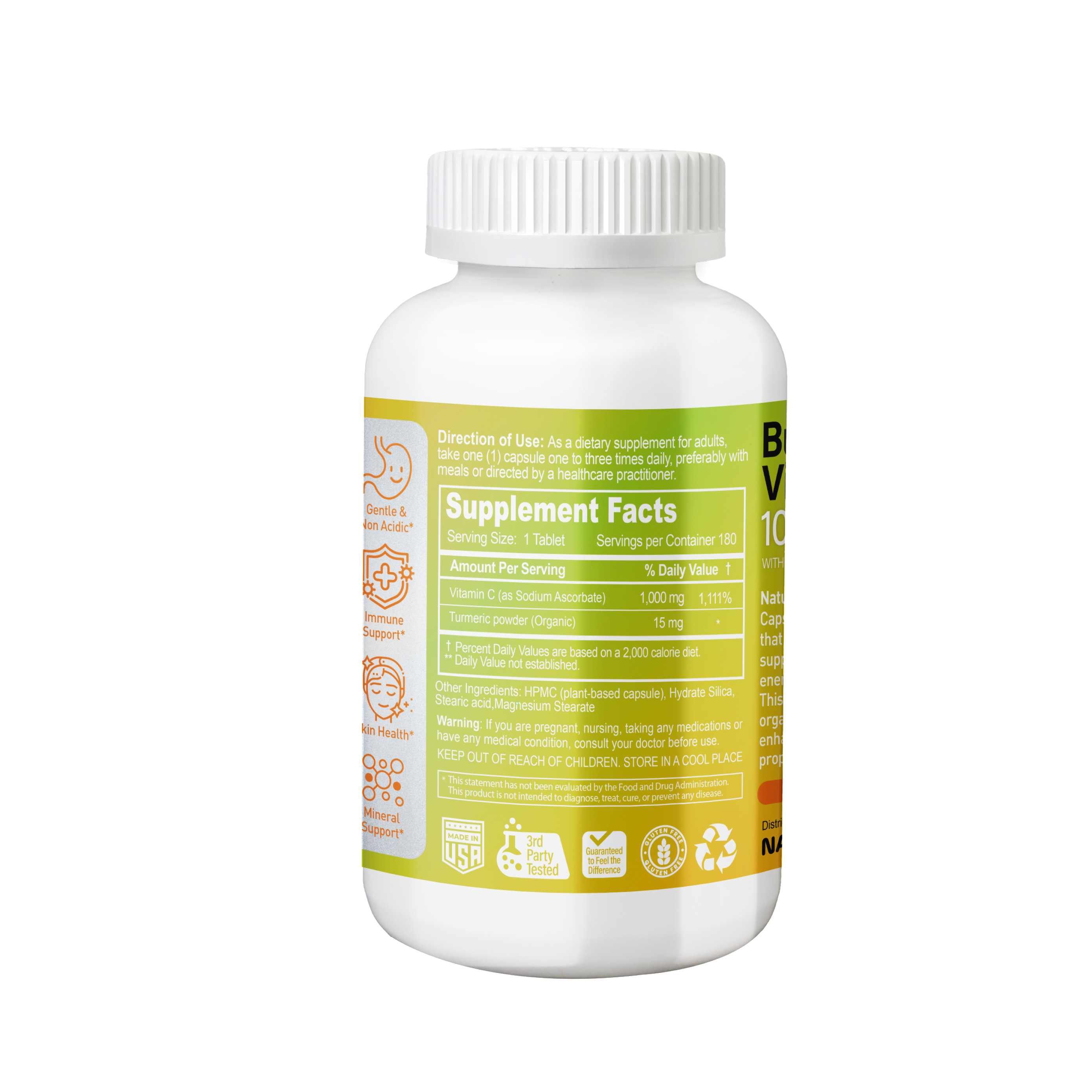 Buffered Vitamin C 1000 mg with Turmeric