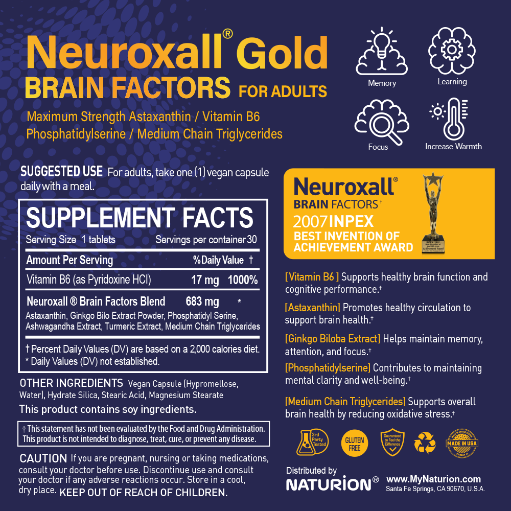 Neuroxall® Gold Brain Factors for Adults