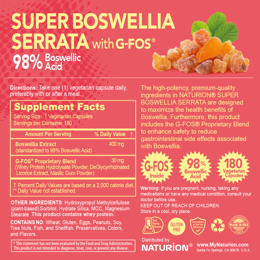 Super Boswellia Serrata with G-FOS®